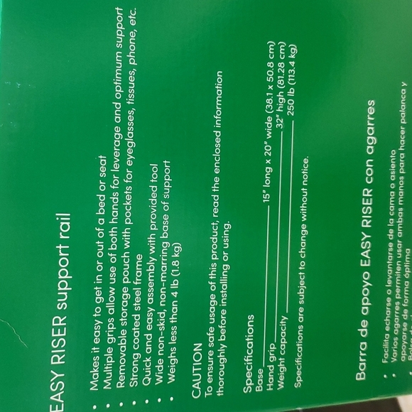 PCP Medical 6086 Easy Riser Support Rail - Picture 8 of 9